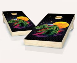 "Midnight Rex" Cornhole Set